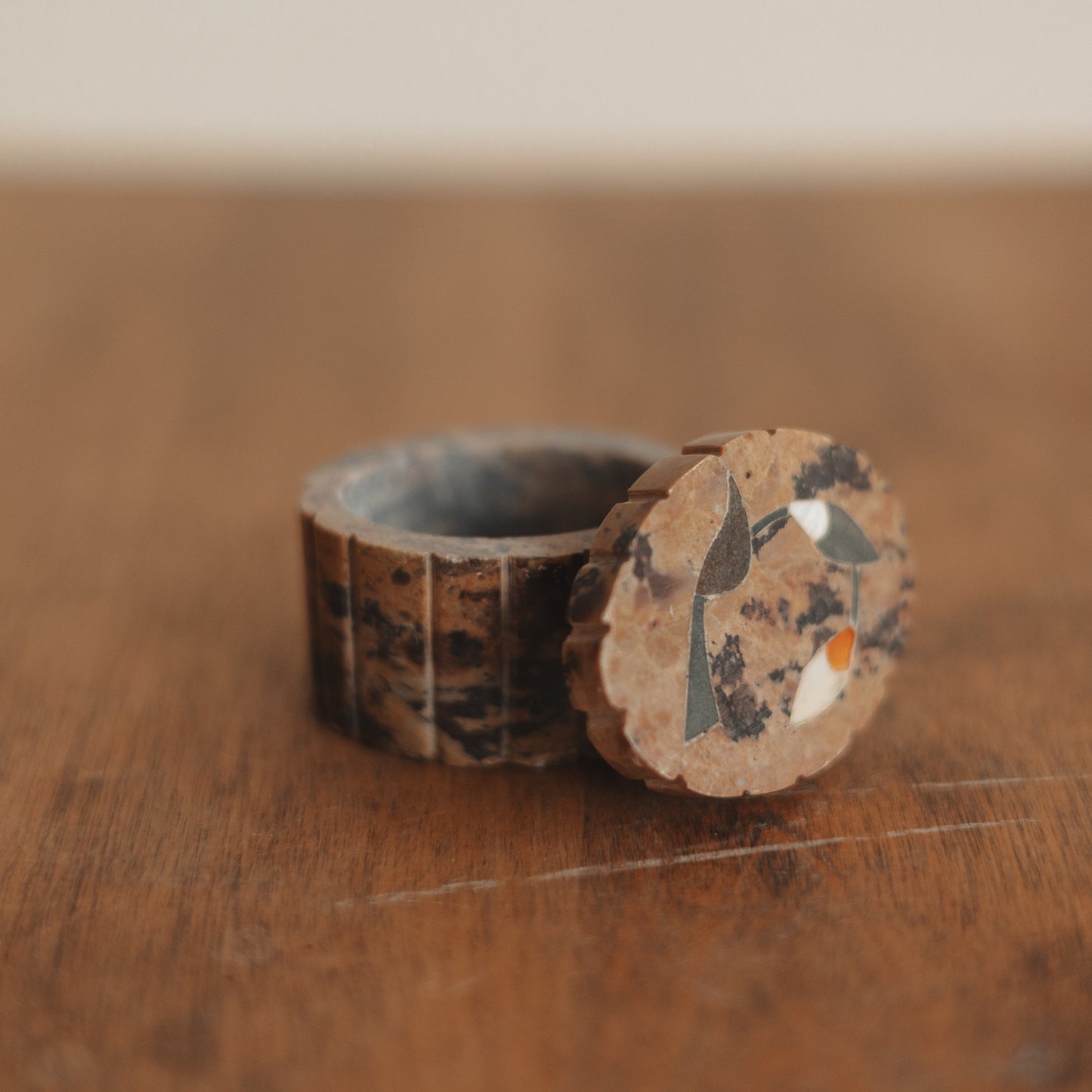 Tiny Stone Ring Box