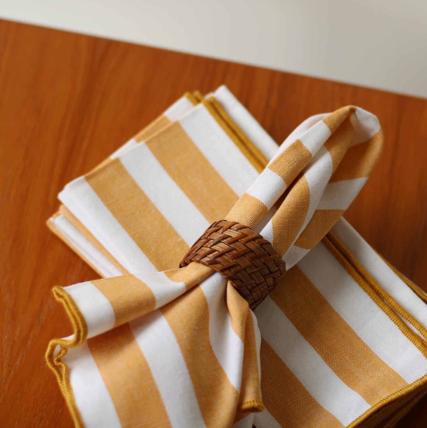 Danica Heirloom | Yellow Striped Napkin