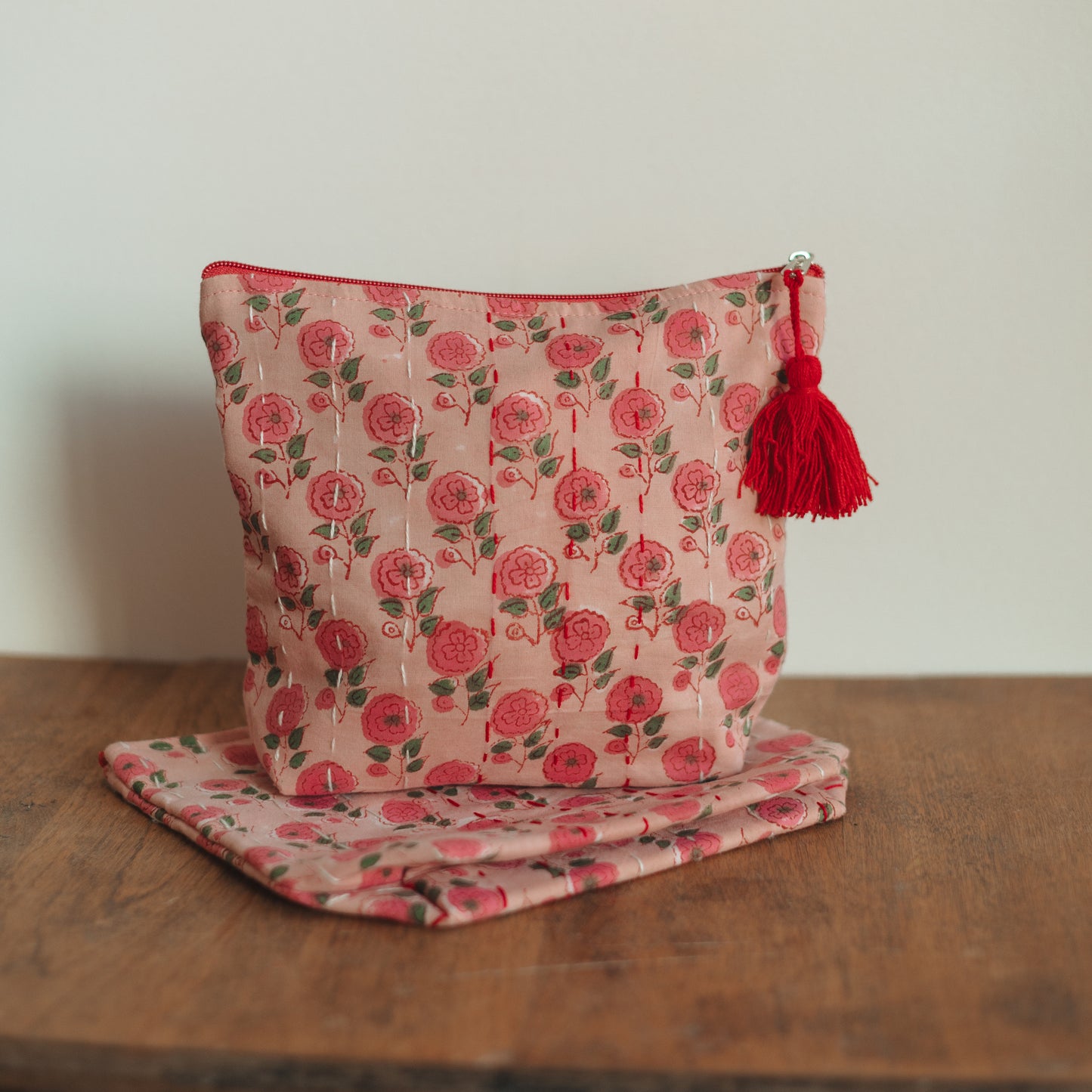 Matr Boomie Fair Trade | Kantha Zippered Pouch, choose your style