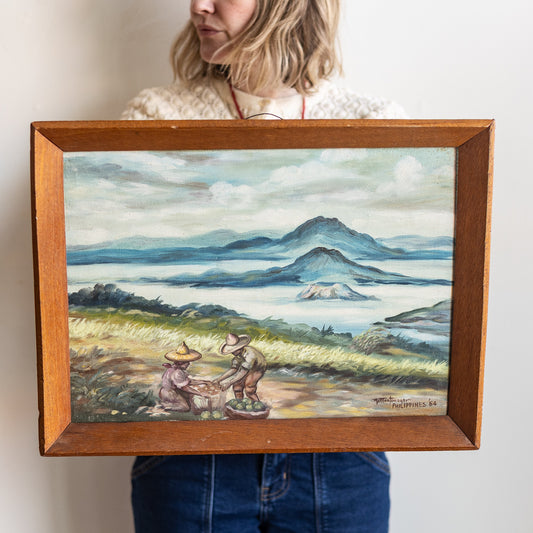 Dune Vintage Art | Mountain Peak of Philippines circa 1964 *Pick Up Only
