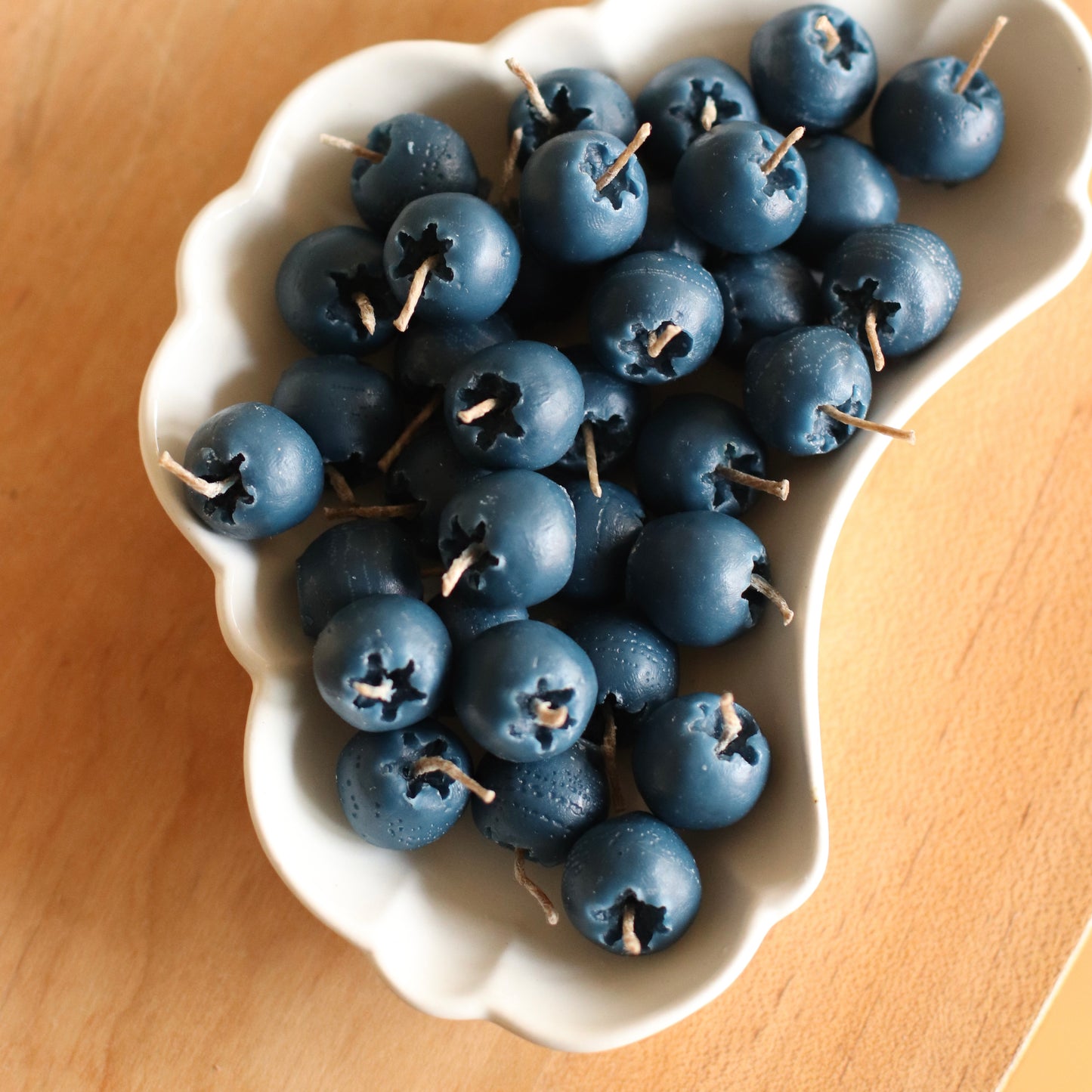 The Wax Pantry  | Individual Blueberry Beeswax Birthday Candle