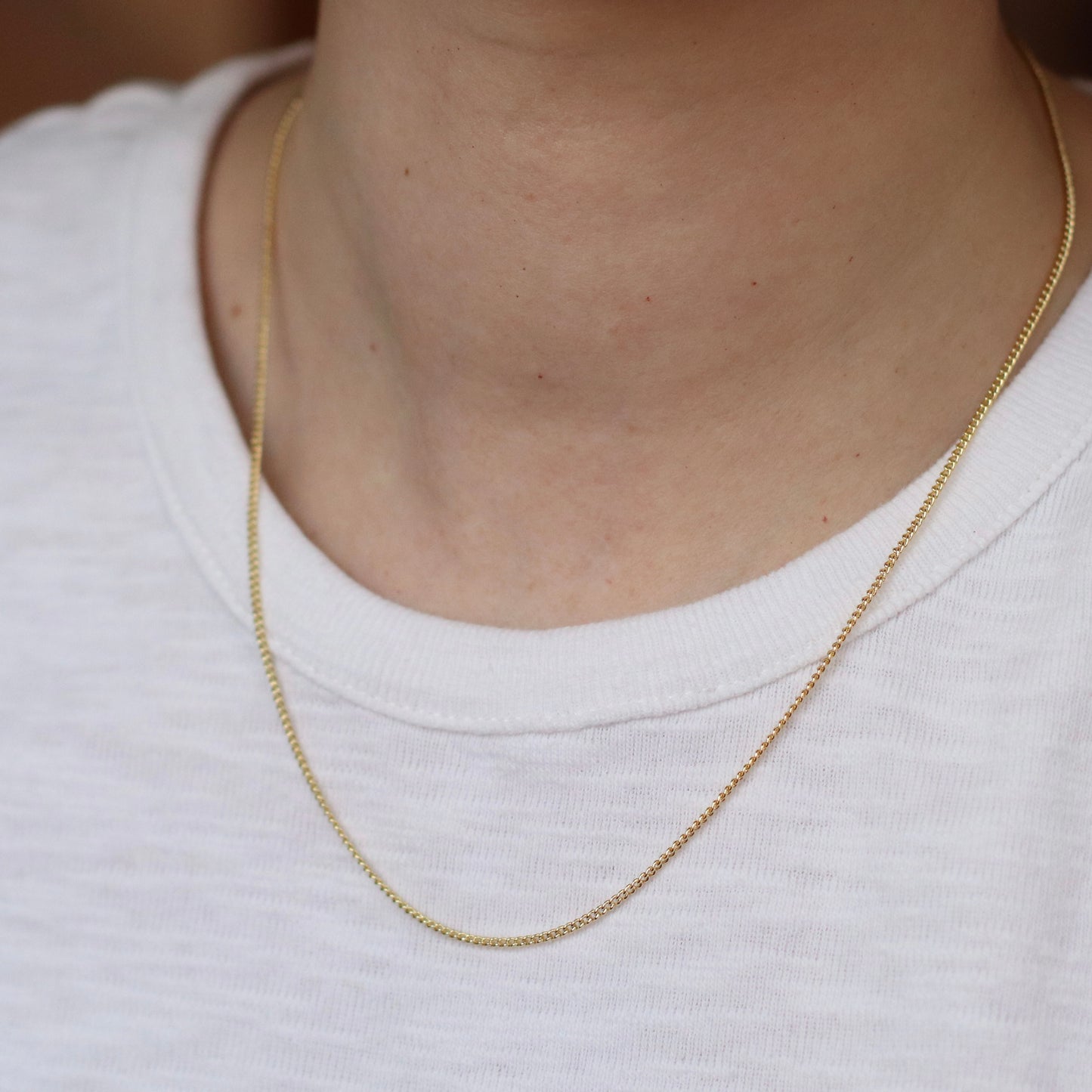 Dune Chain | Tiny Cuban Chain, 16" Chain
