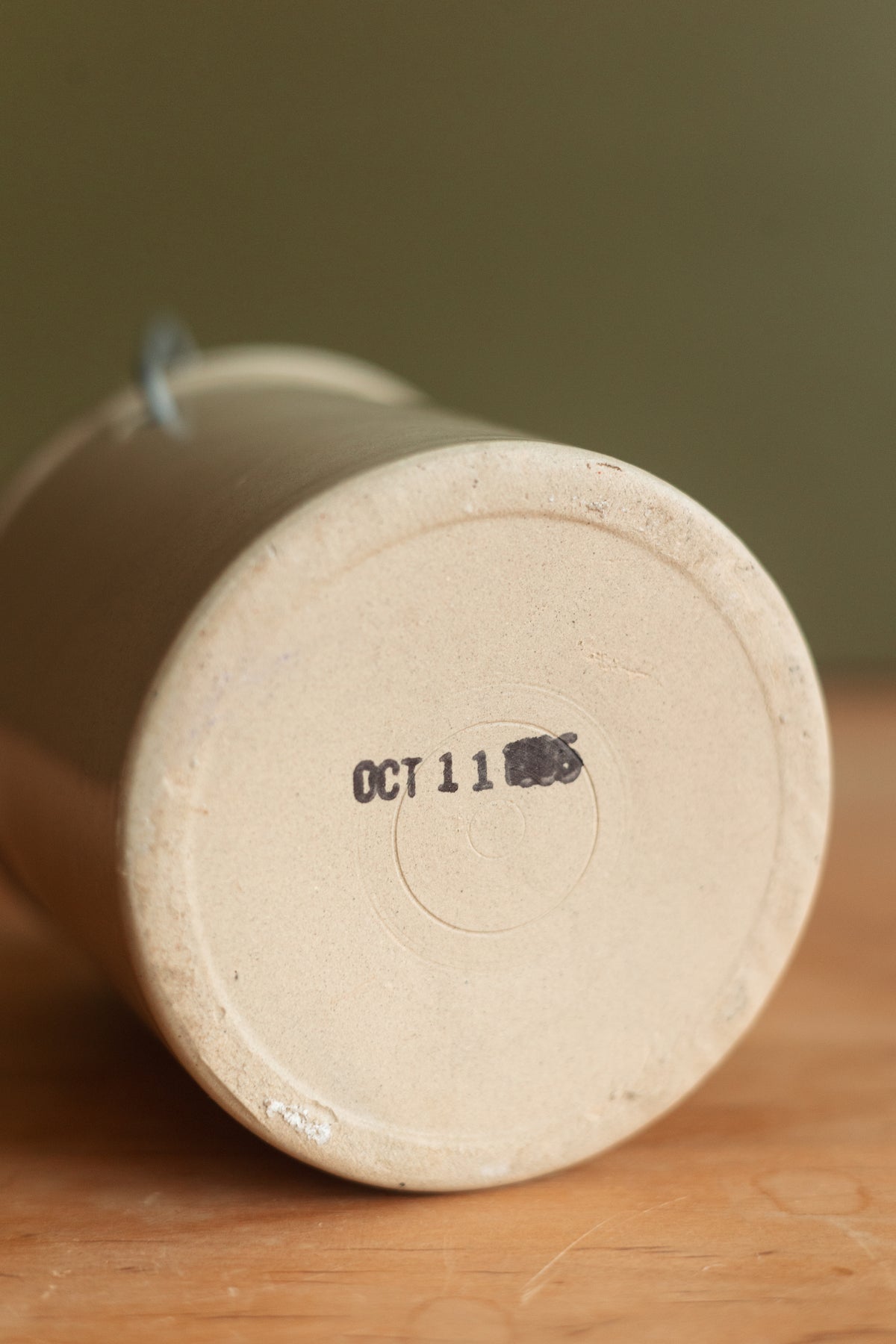 Stoneware Cheese Crock with Matching Lid