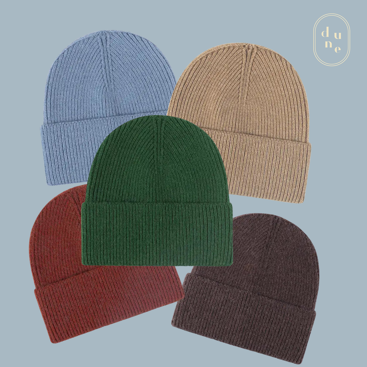 Dune Accessories | Solid Color Knit Beanie, Choose Your Color