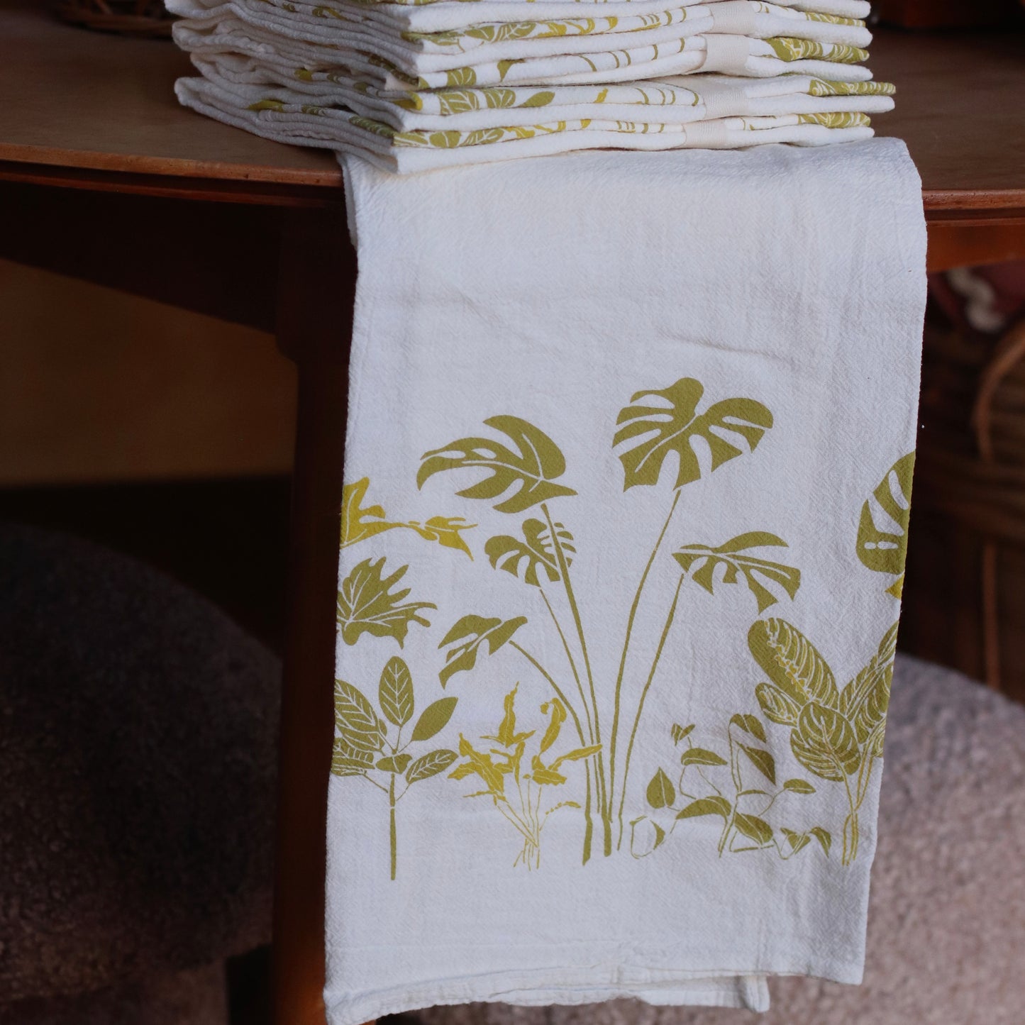 June & December | Rainforest Plants Kitchen Towel