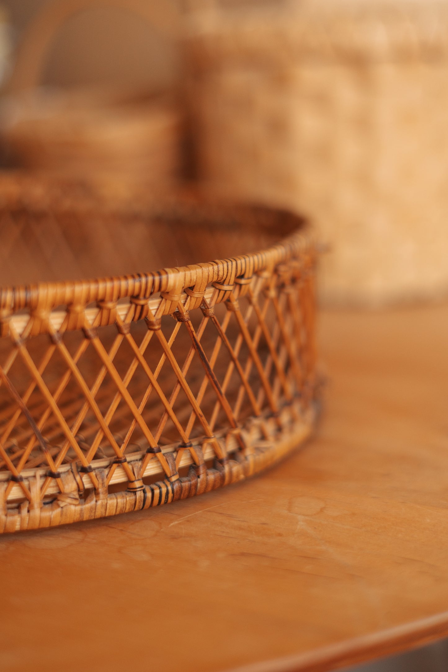 Wicker Makeup Tray
