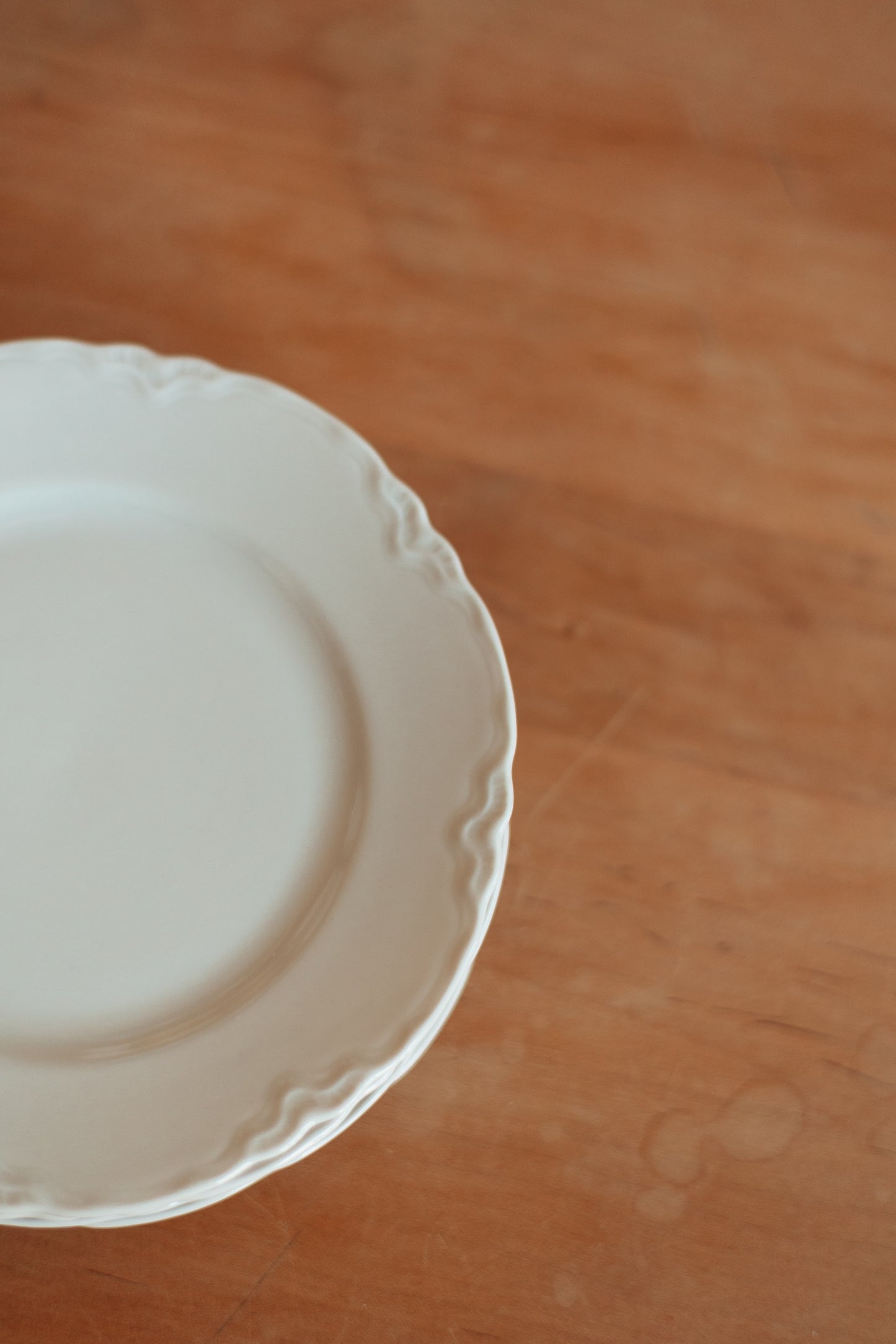 White China Dessert Plates, Bavaria Germany, Set of 4