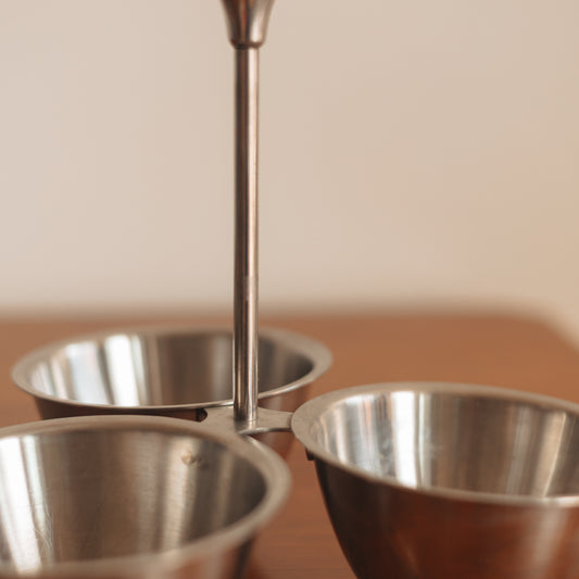 Stainless Steel Trio Condiment Dish