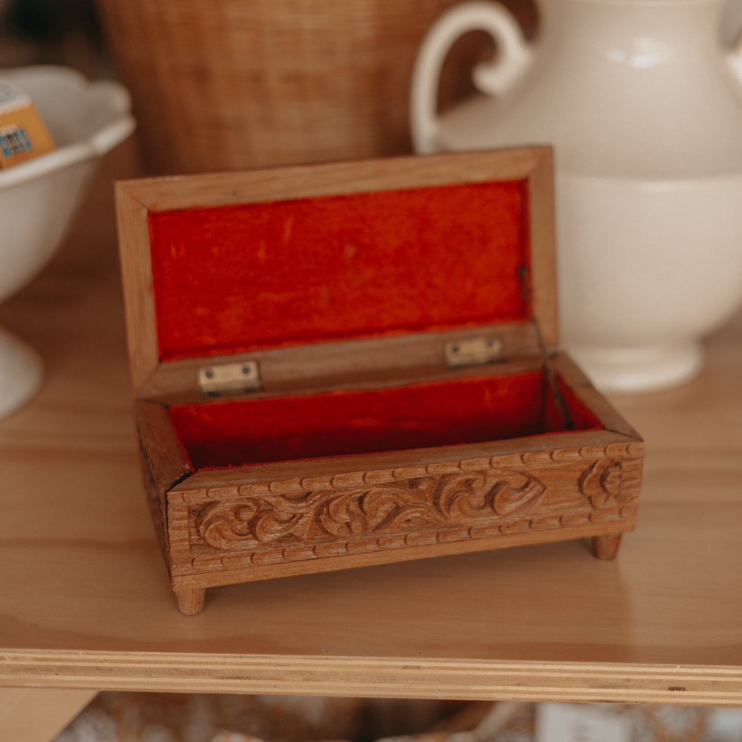 Engraved Velvet Lined Box