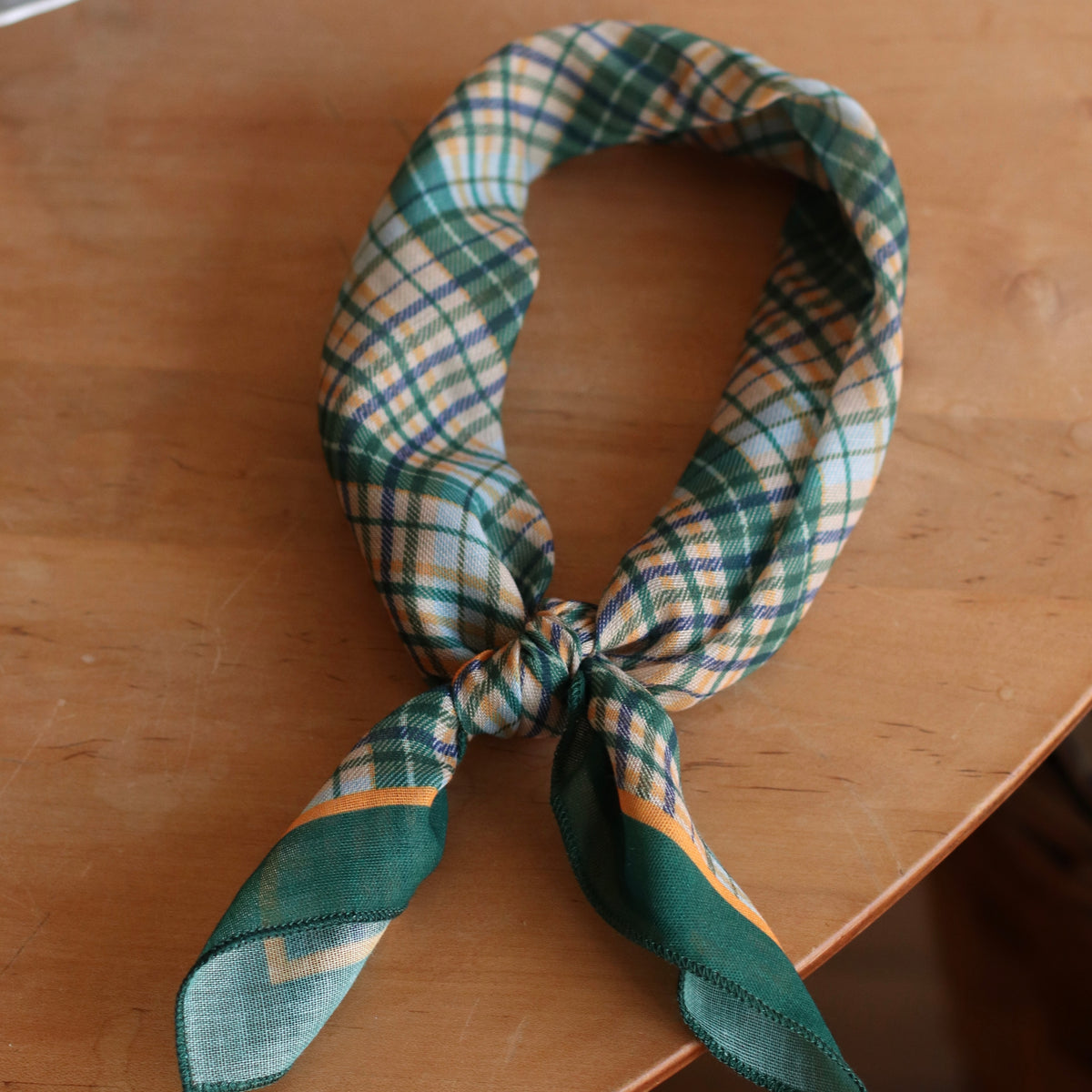 Dune Accessories | Vintage Inspired Plaid Scarf, Green