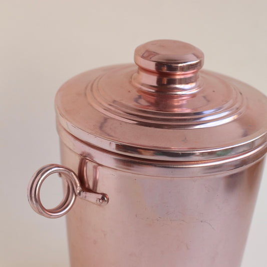 Rose Gold Ice Bucket with Looped Handles, MCM