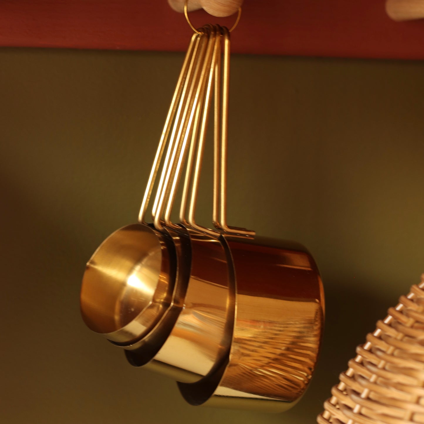 Gold Stainless Measuring Cup Set