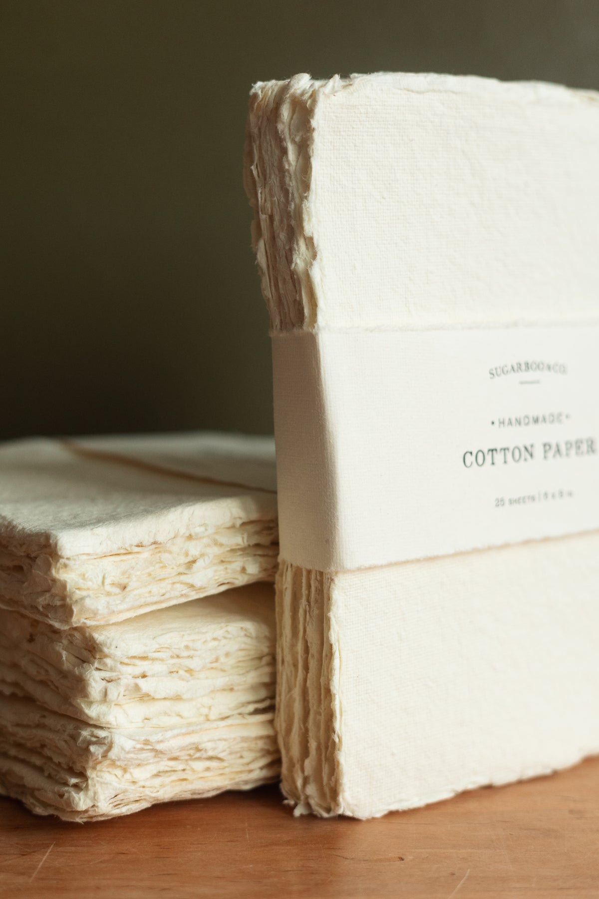 Handmade Cotton Paper Bundle, Cream