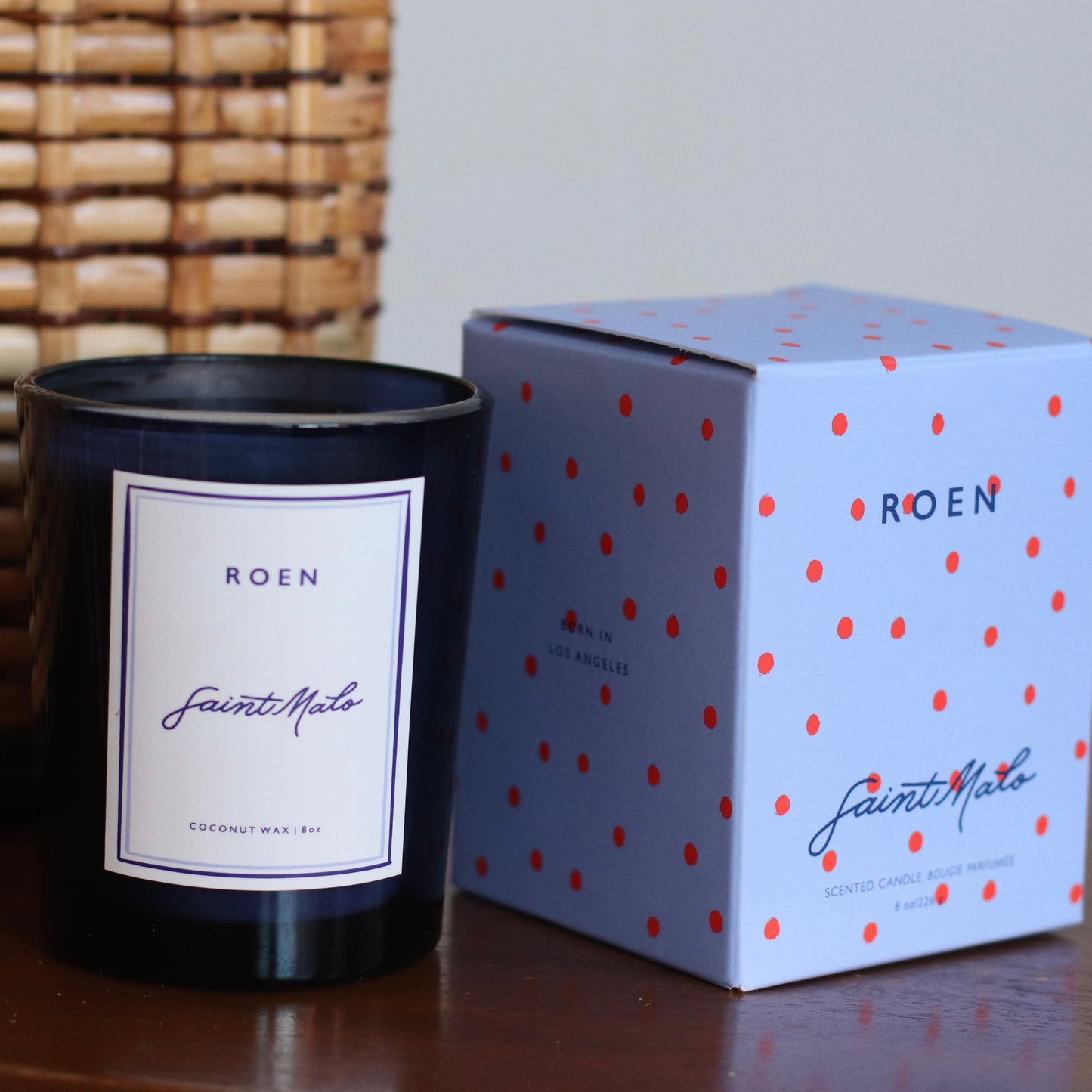 Roen Soy + Coconut Blend 8 oz Candle | Saint Malo