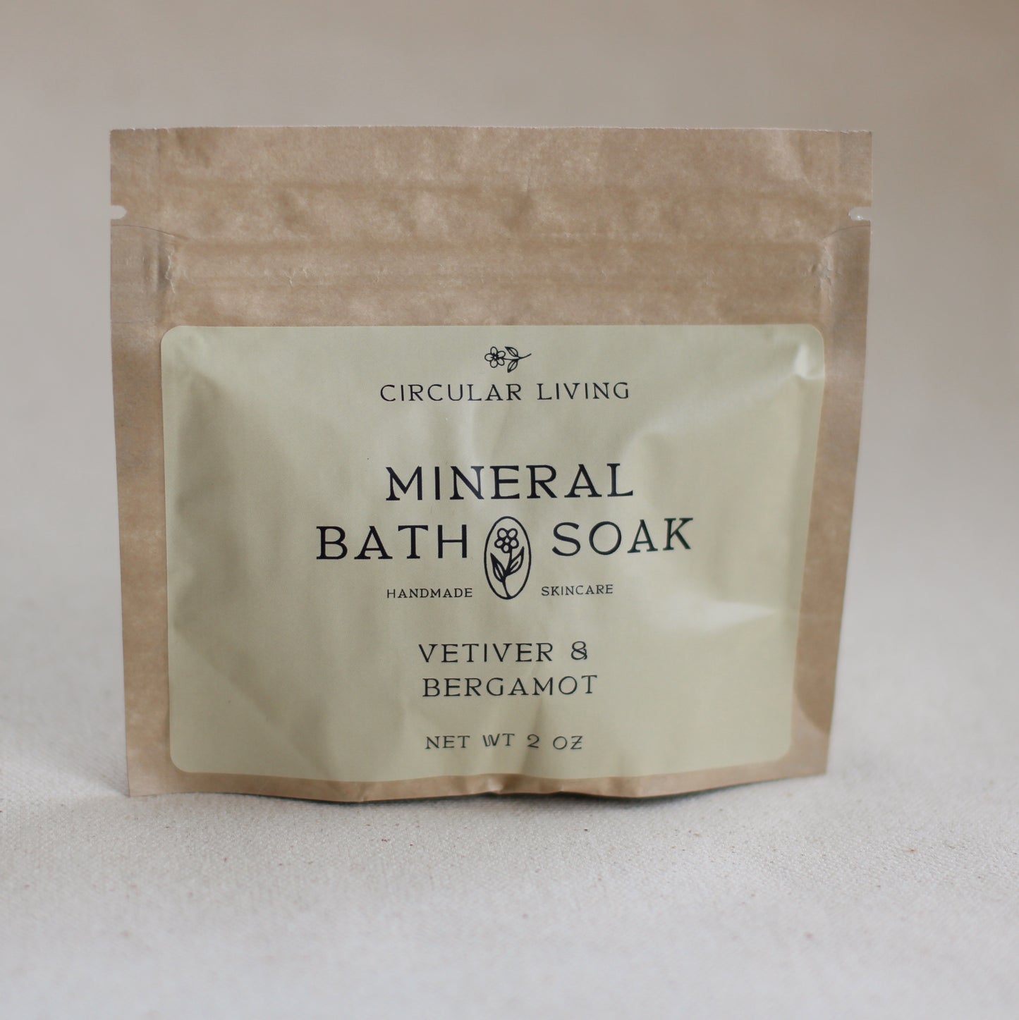 Circular Living | Mineral Bath Soak Sachet, Vetiver & Bergamot