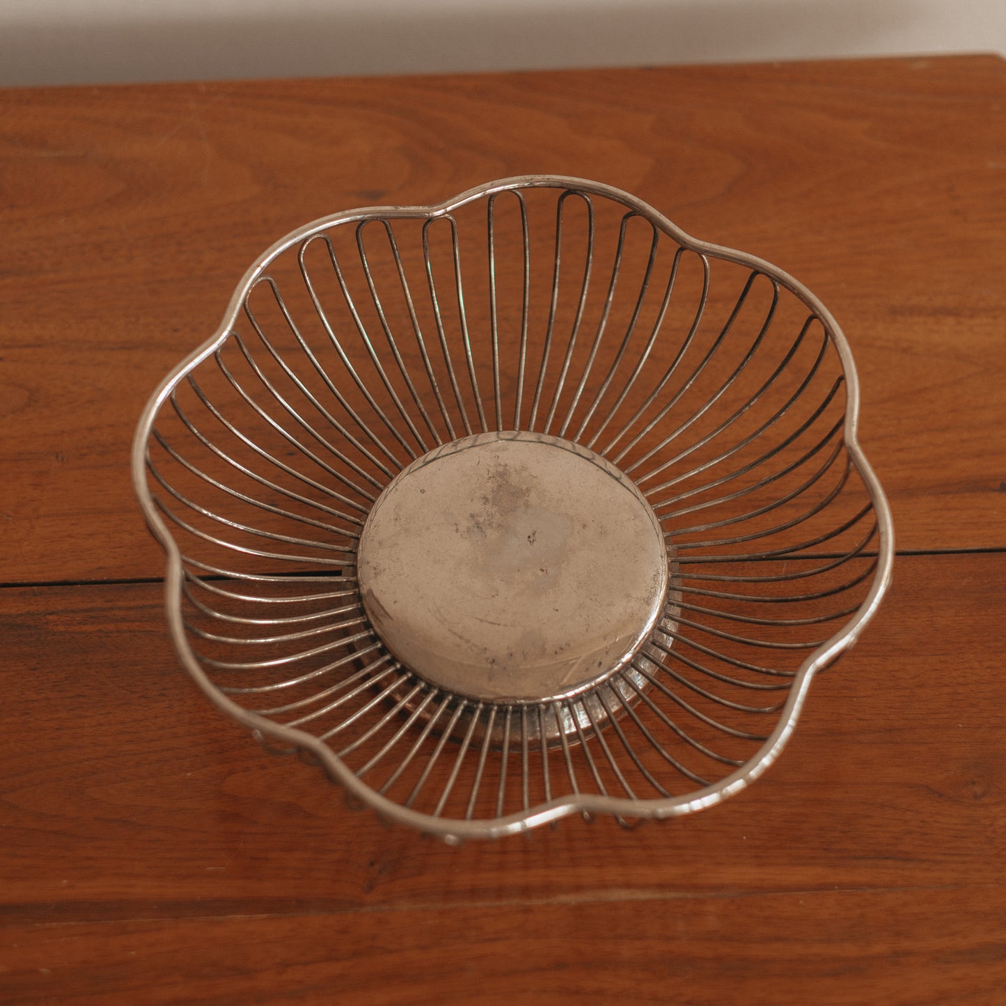 Silver Plated Wire Fruit Basket