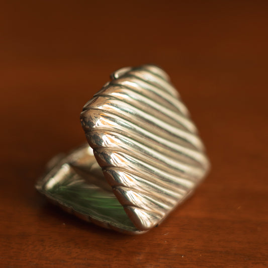 Decorative Silver Pill Case