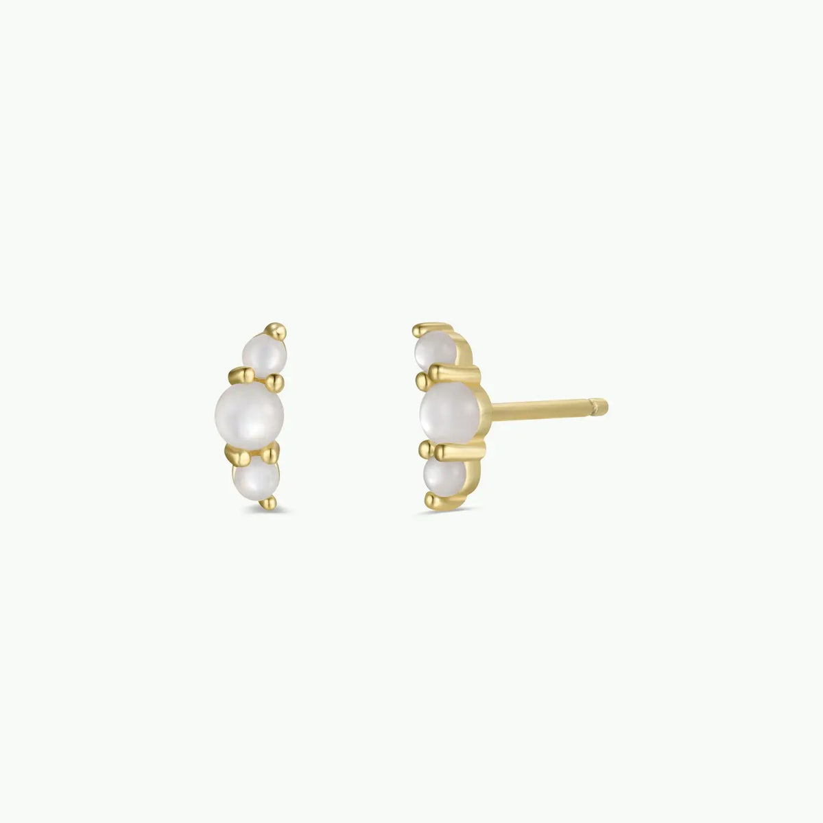 Jax Kelly | Crescent Studs, Mother of Pearl