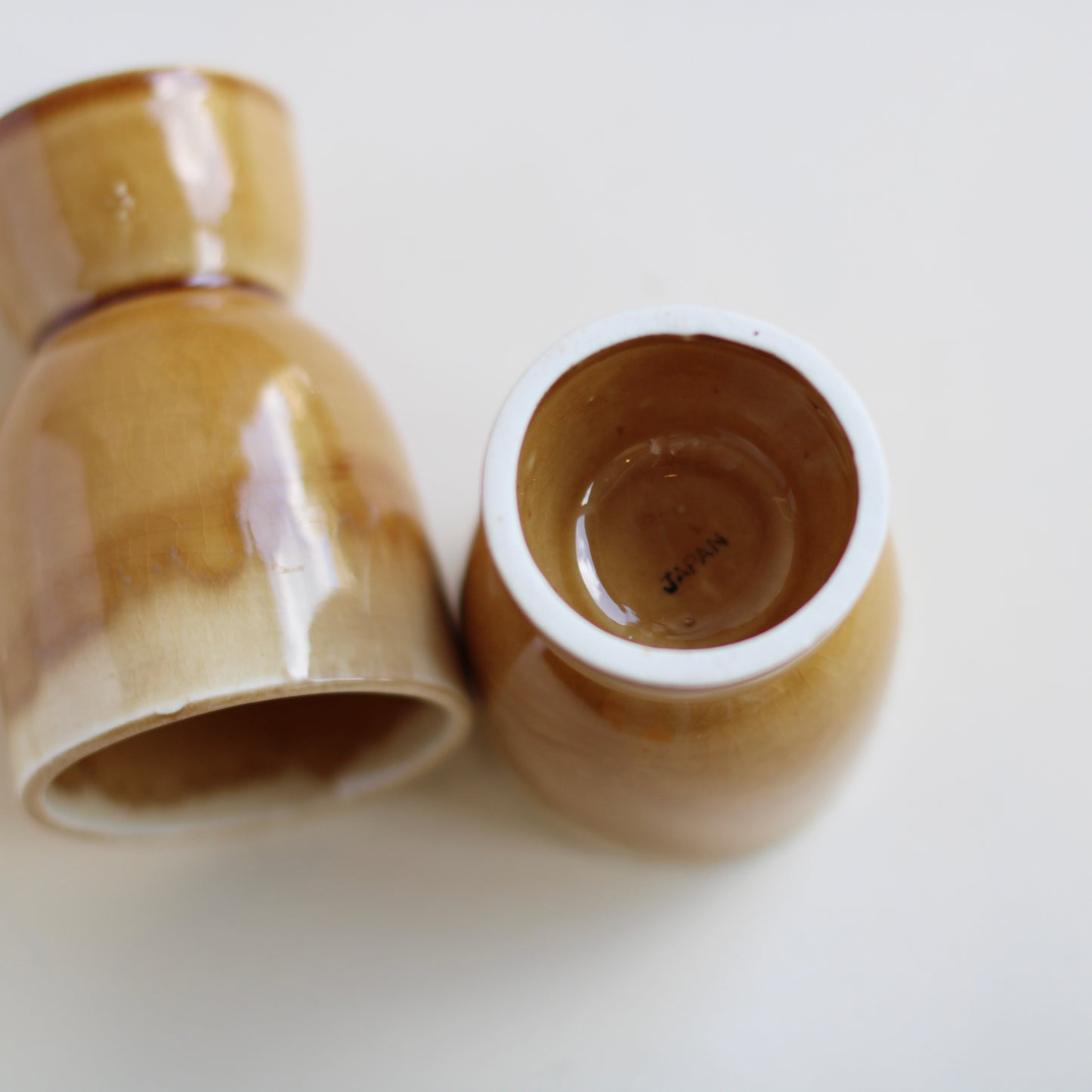 Pair of Ceramic Footed Tumblers from Japan