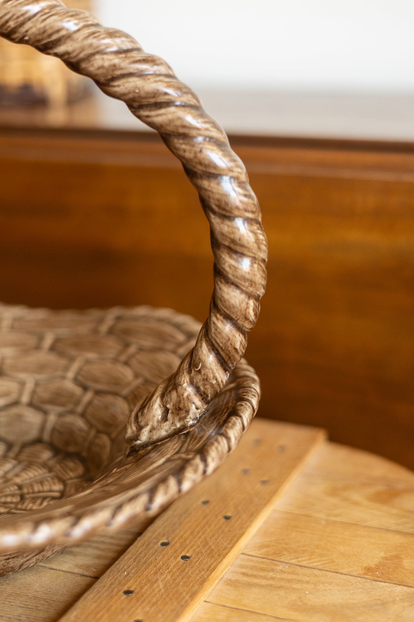 Ceramic Handled Basket