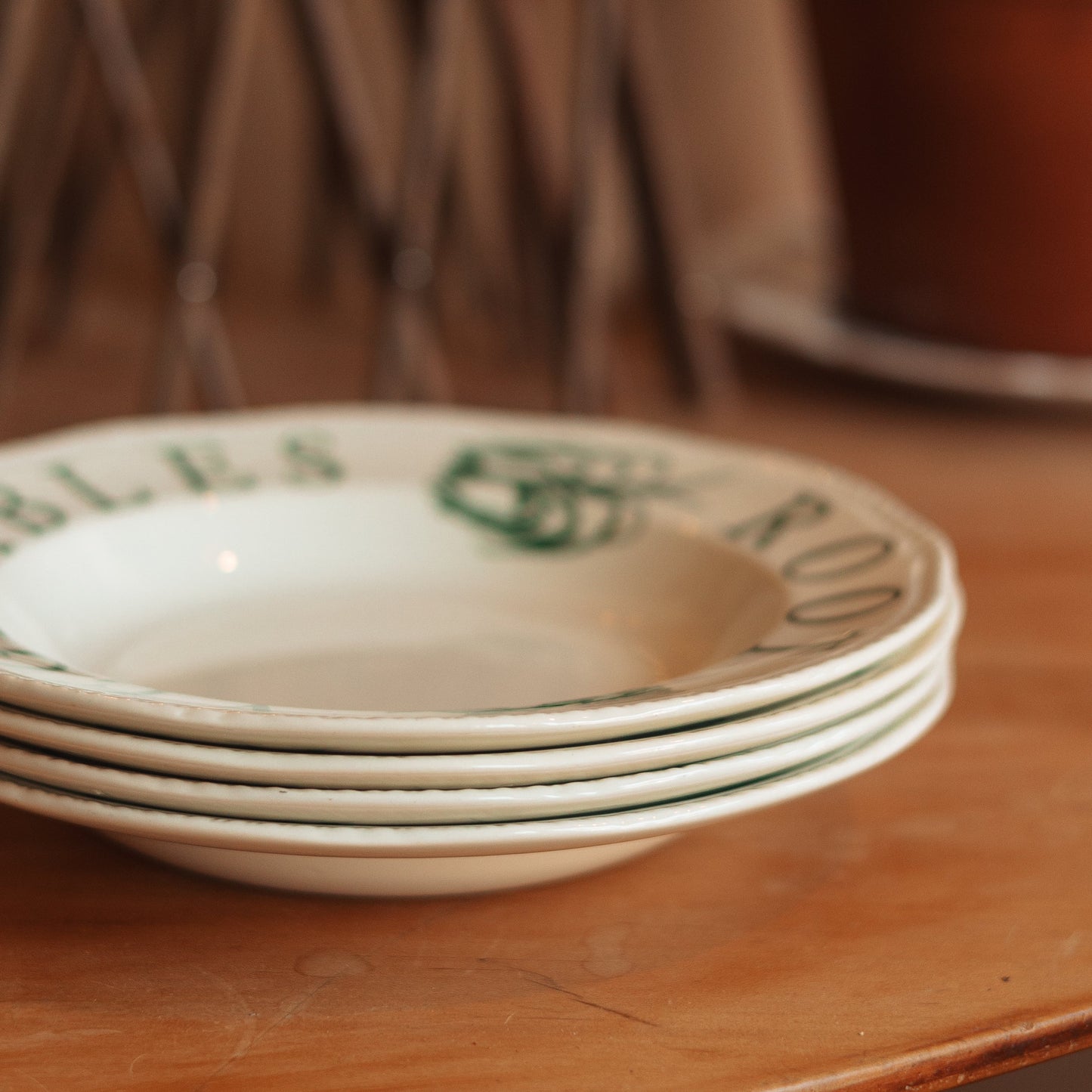 Root Vegetables Soup Bowl by Woods & Sons of England, Set of 4