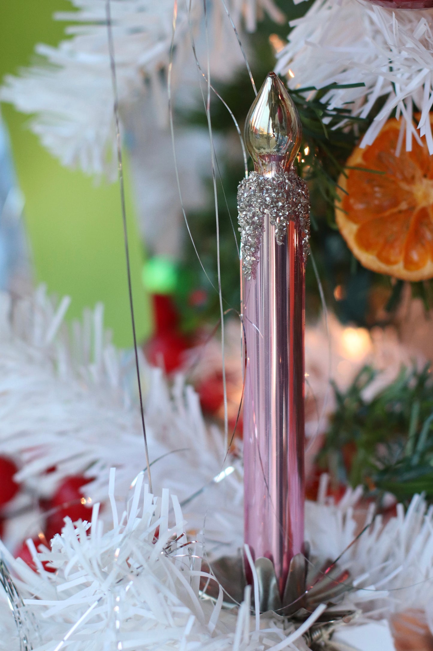 Dune Ornament | Pink Candle Clip Ornament