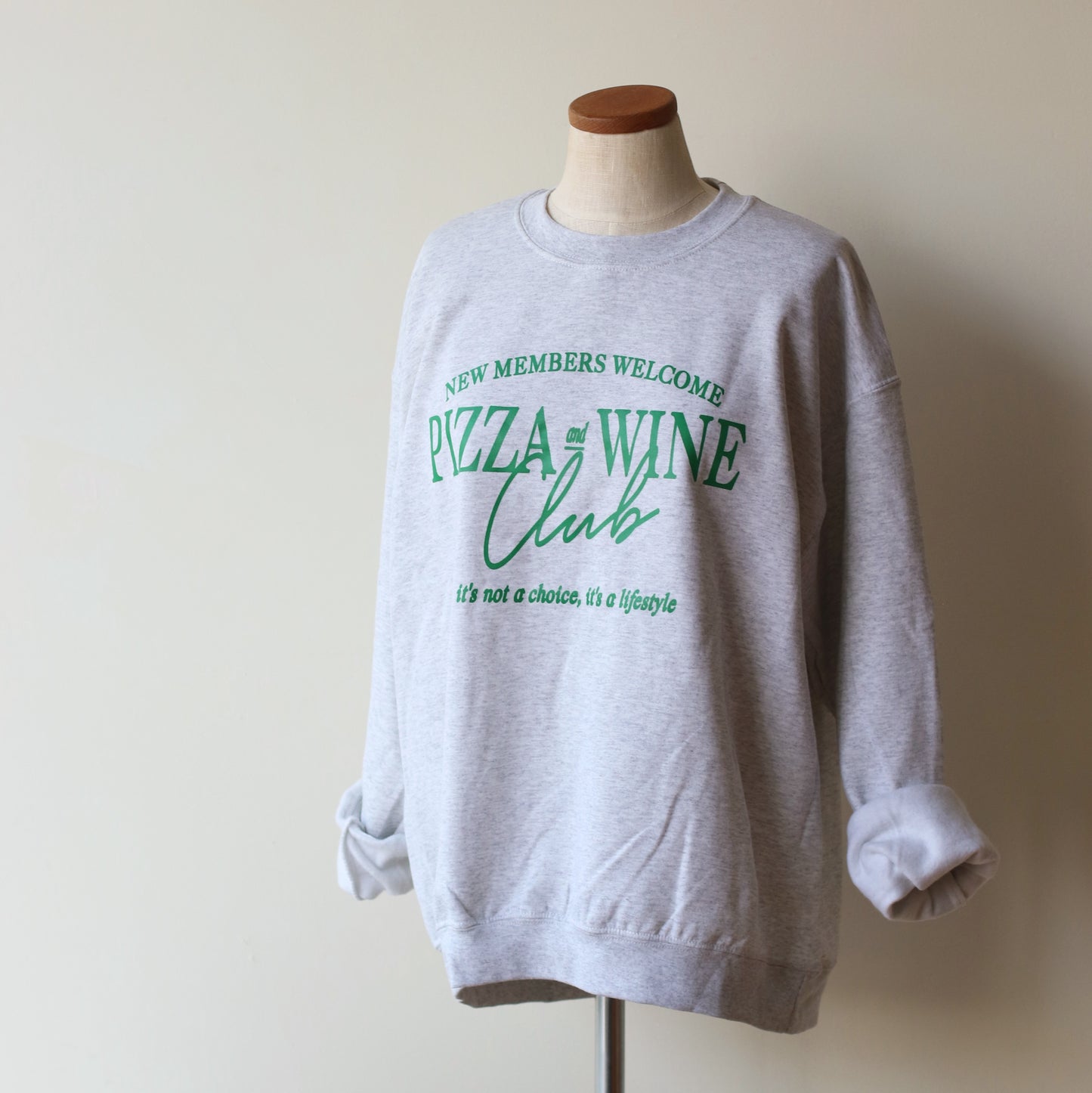 The Clandestine Underground  | Pizza and Wine Club, Oversized Cozy Sweatshirt