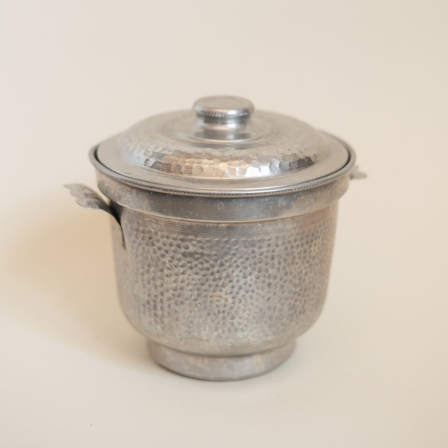 Hammered Aluminum Ice Bucket from Italy