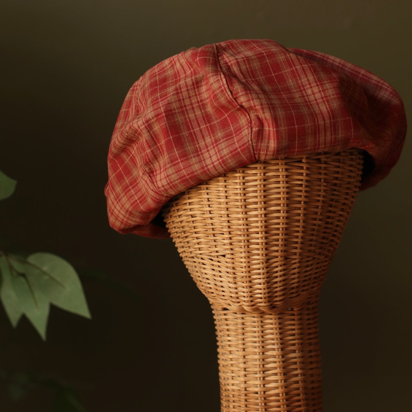 Dune Accessories | British Style Plaid Beret, Rust