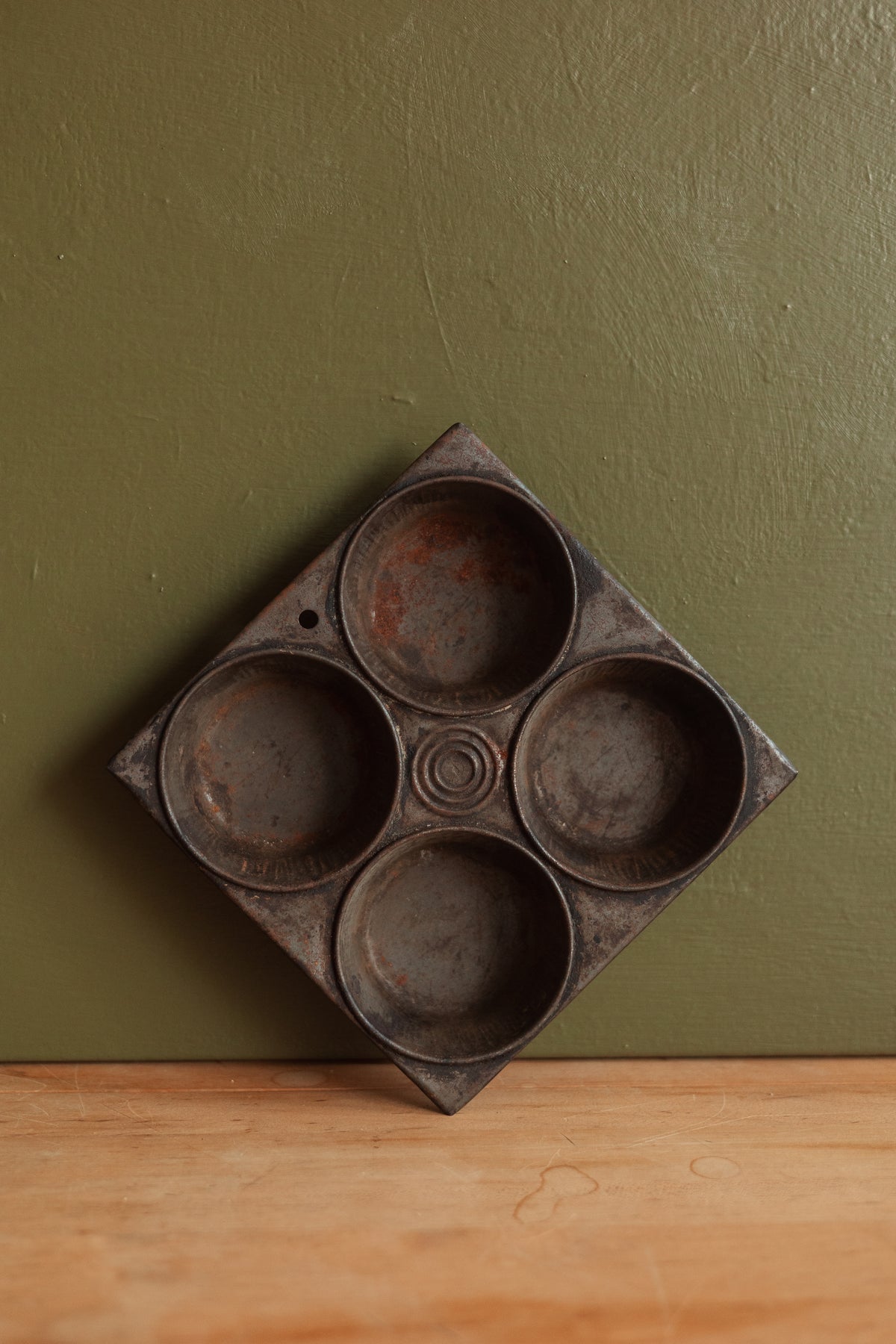 Antique Metal Muffin Tin