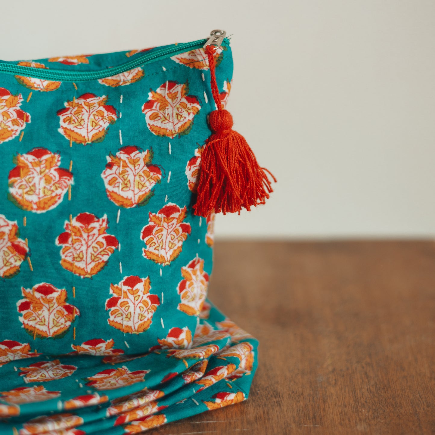 Matr Boomie Fair Trade | Kantha Zippered Pouch, choose your style