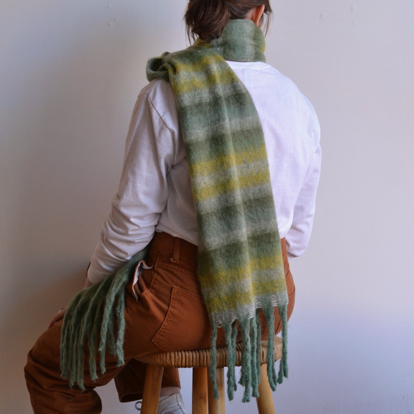 Funky | Extra Large Chunky Scarf, Green