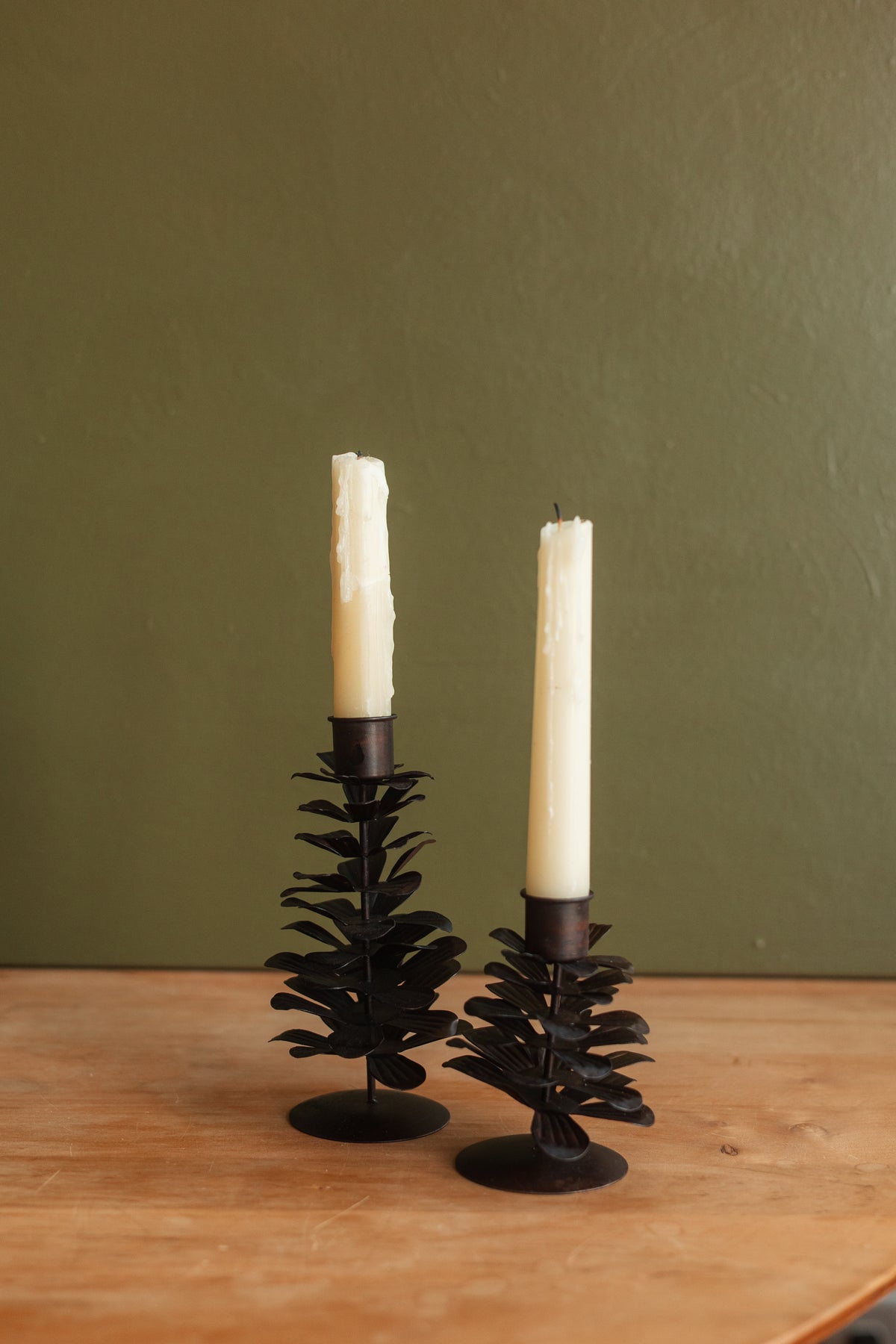 Dune Accents | Fall Metal Pinecone Candleholder