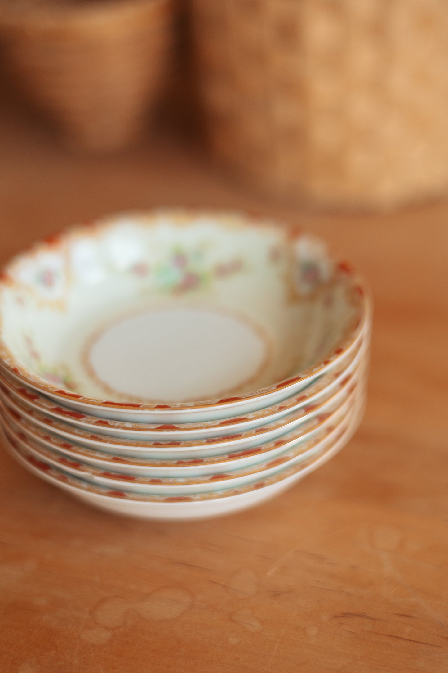Noritake Porcelain China Small Dishes, Set of 6