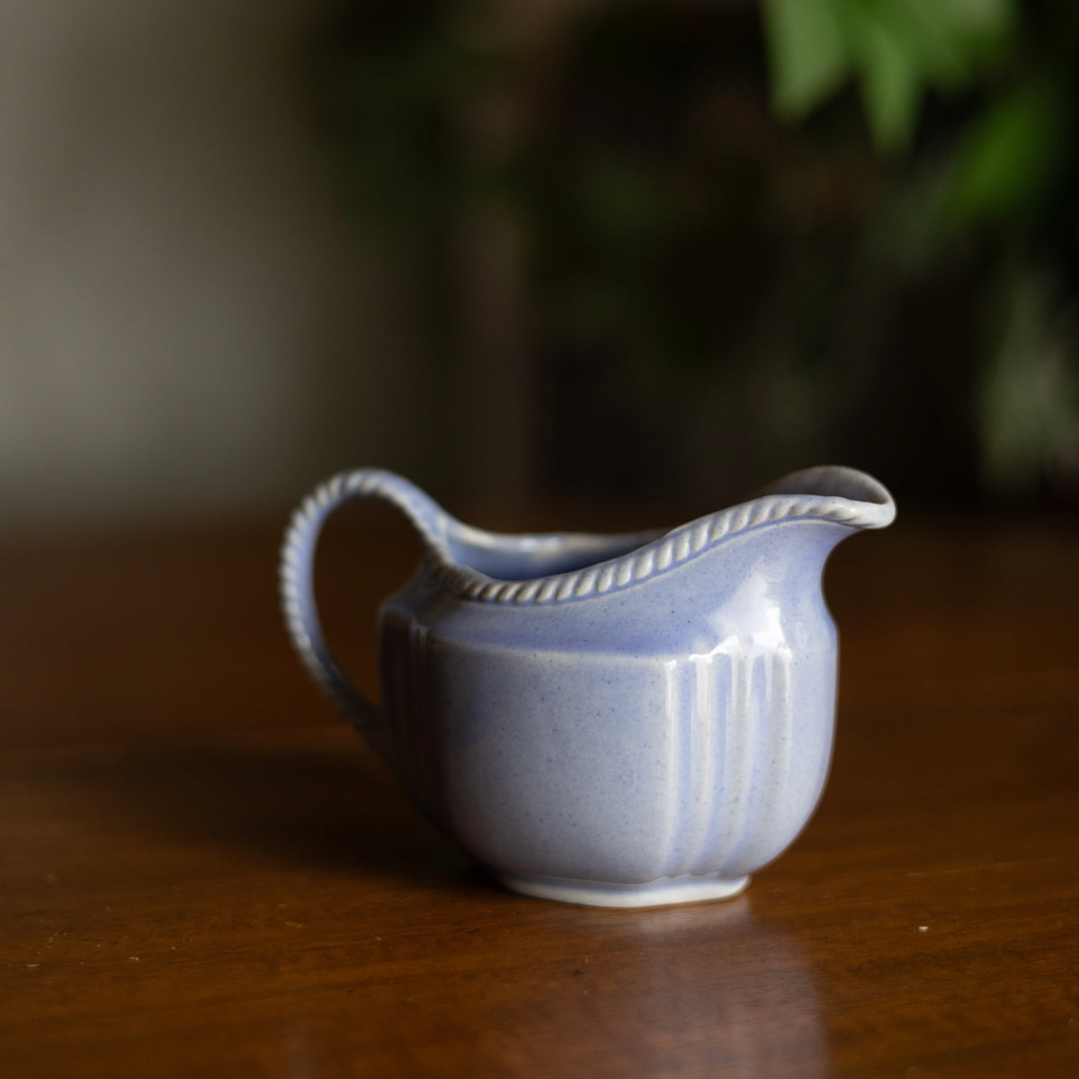 USA Pottery 1930s Pale Blue Ceramic Creamer Pitcher