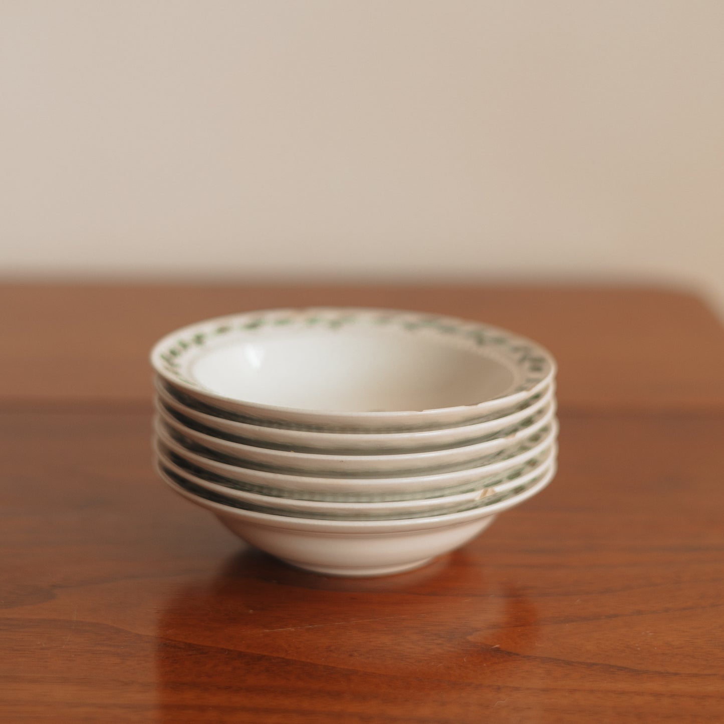 “Cameo Rose” Dessert Bowl, Set of 6
