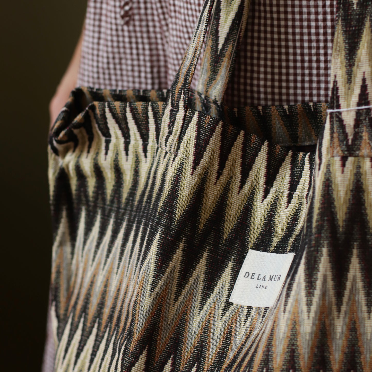Dune Accessories | Large Zigzag Jacquard Tote Bag