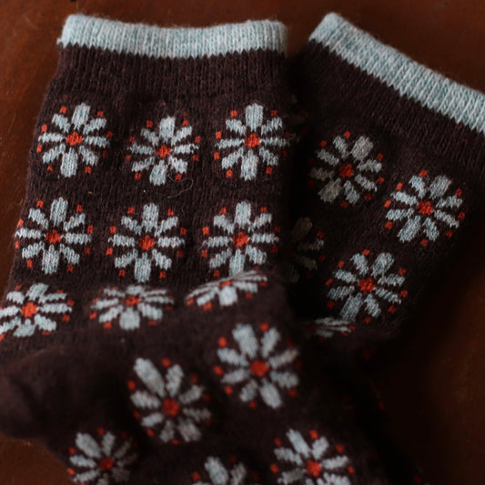 Dune Socks | Thick Geometric Flower Socks