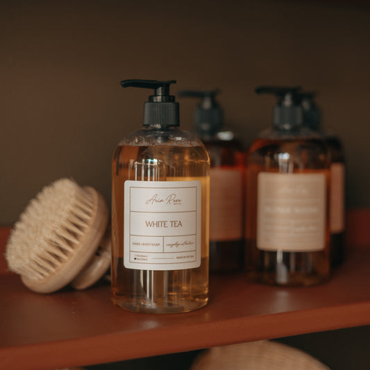 Aria Rose Bath Co. | White Tea Hand + Body Liquid Soap