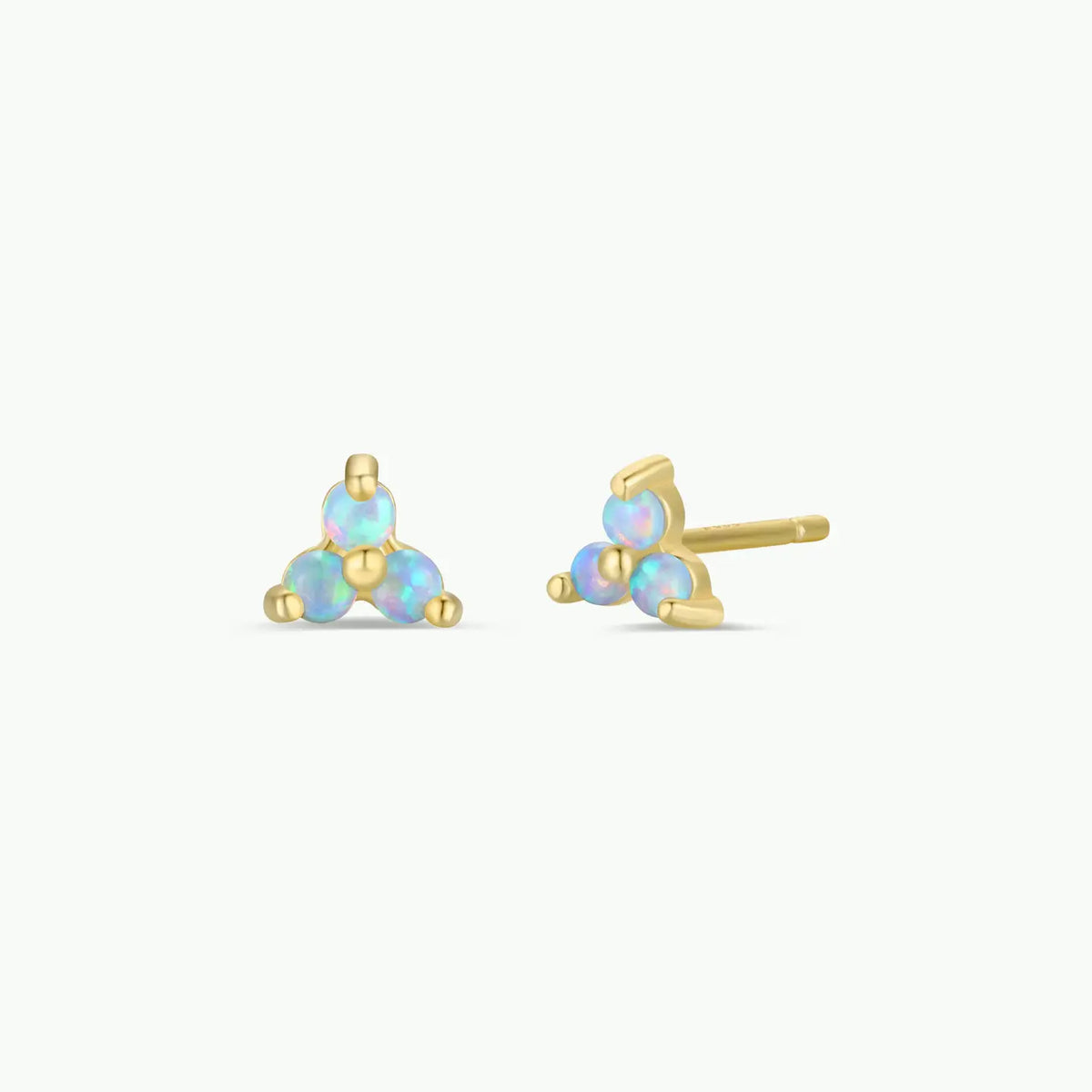 Jax Kelly | Trio Cluster Studs, Fire Opal