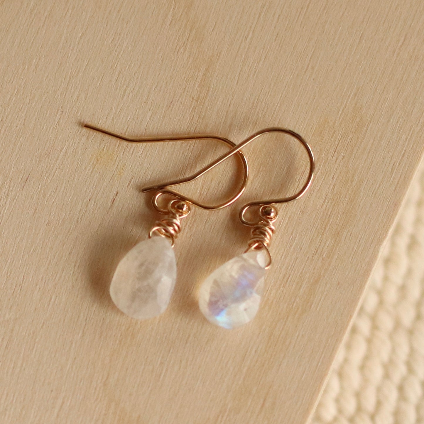 Cire’ Alexandria | Moonstone Gemstone Dangle, 14K Gold Filled