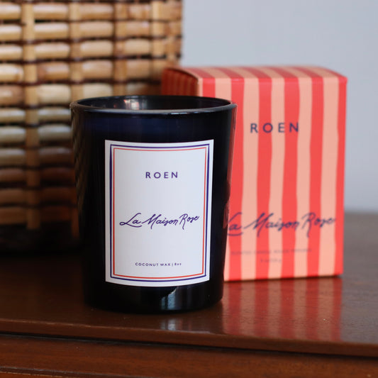 Roen Soy + Coconut Blend 8 oz Candle | La Maison Rose