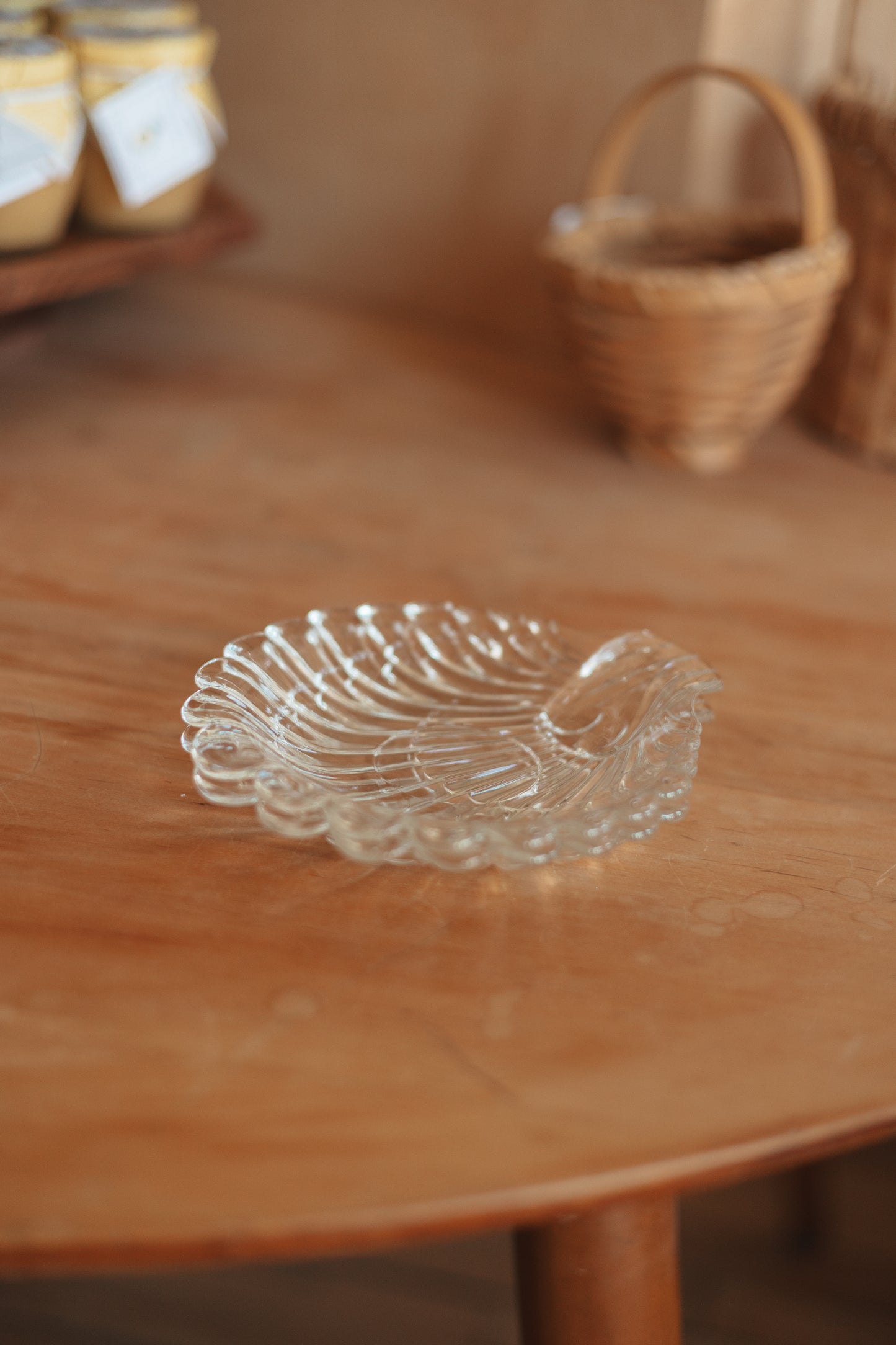 Glass Shell Dish