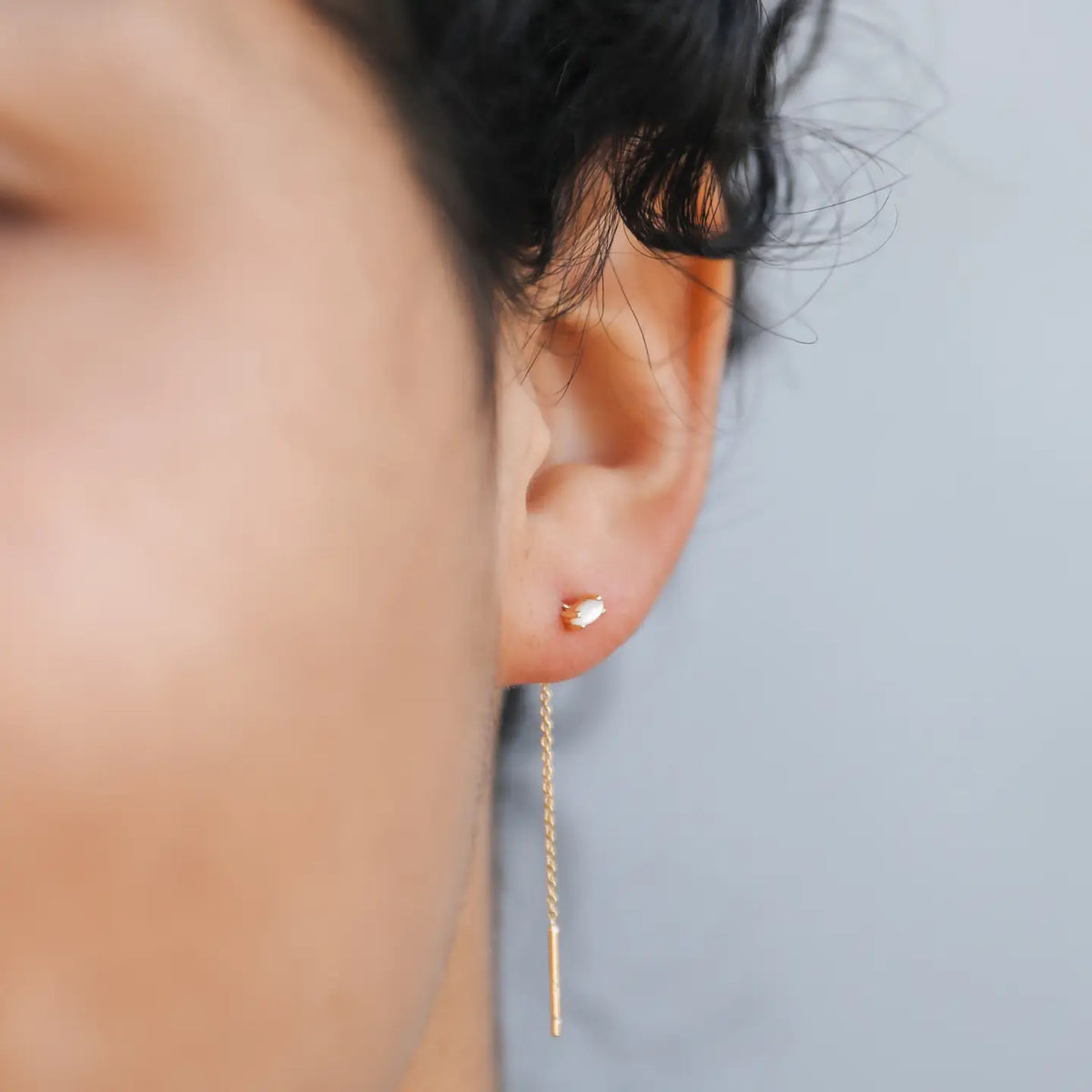 Jax Kelly | Studded Threaders, Mother of Pearl