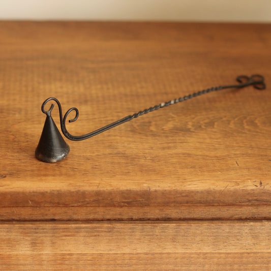 Black Wire Scrolled Candle Snuffer