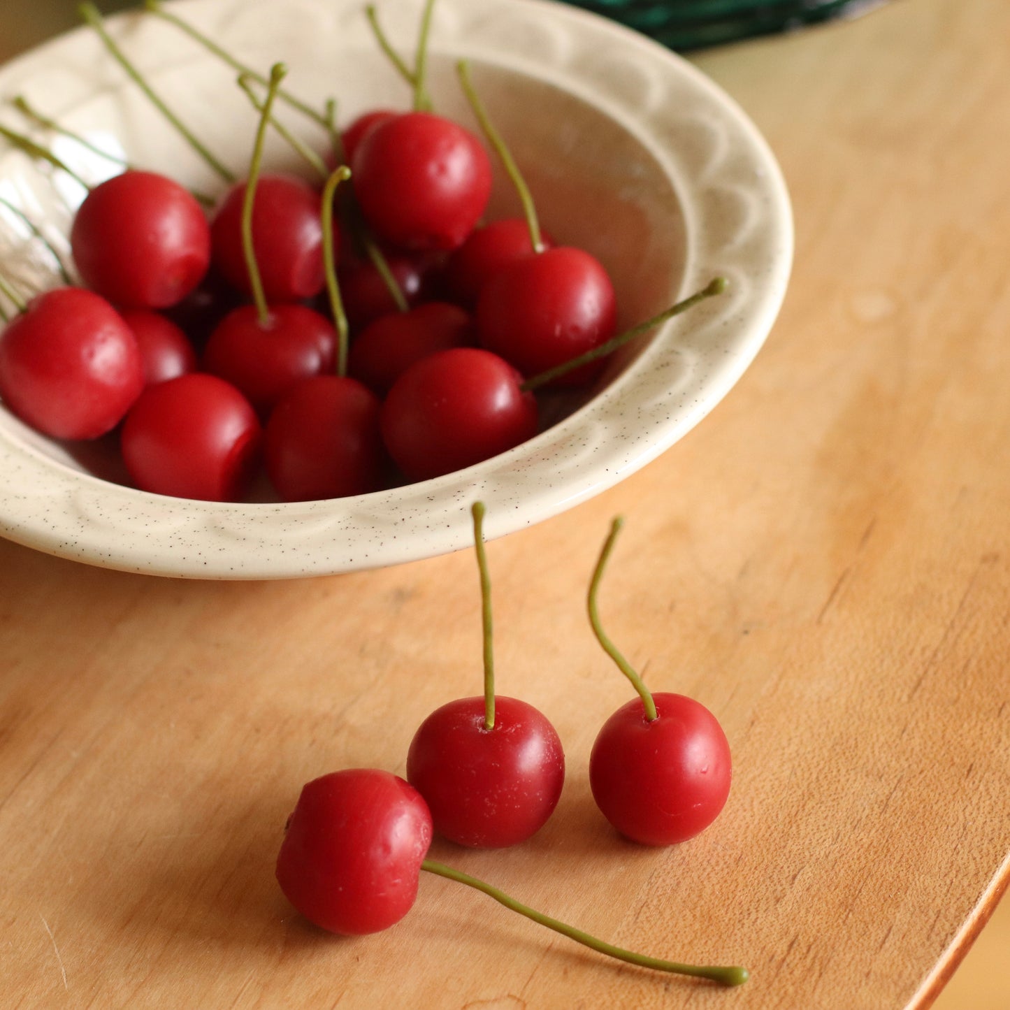 The Wax Pantry  | Individual Cherry Beeswax Birthday Candle