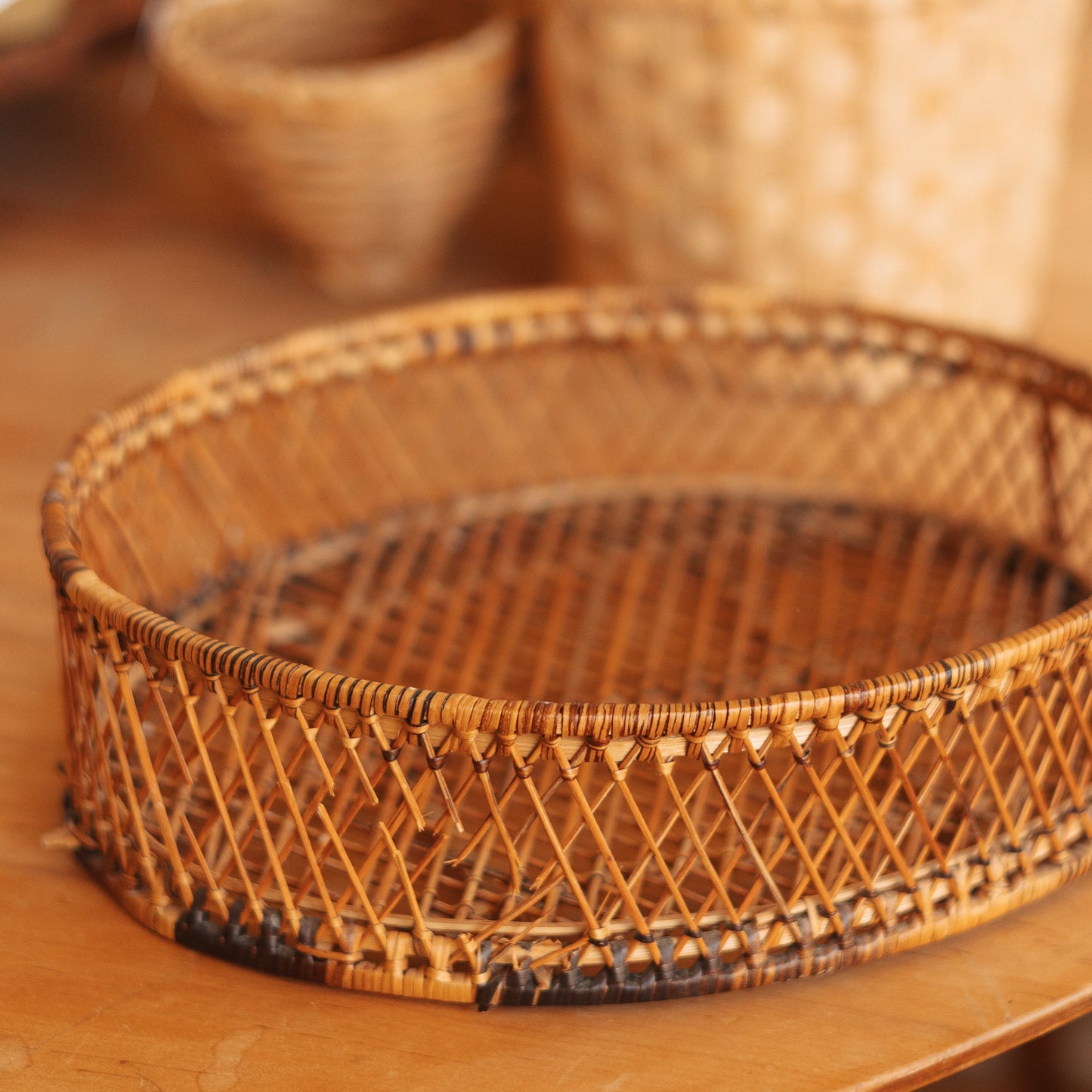 Wicker Makeup Tray