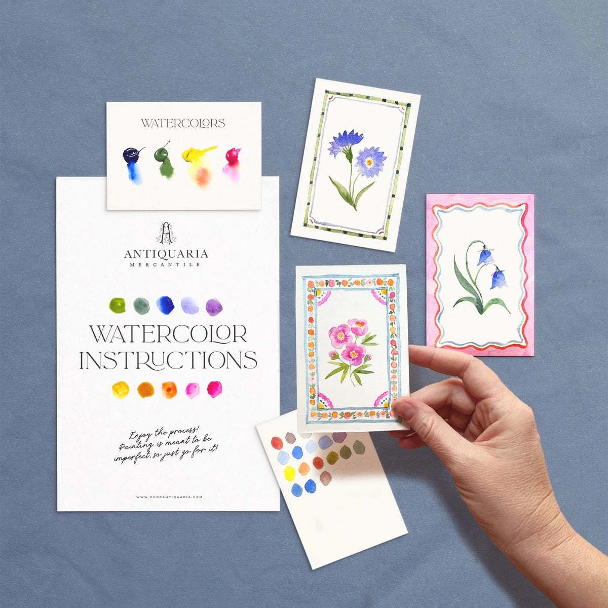 Mini Flowers Watercolor Painting Kit