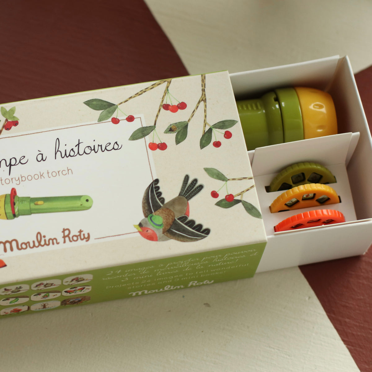 Speedy Monkey | Garden Theme Flashlight with Three Mini Books