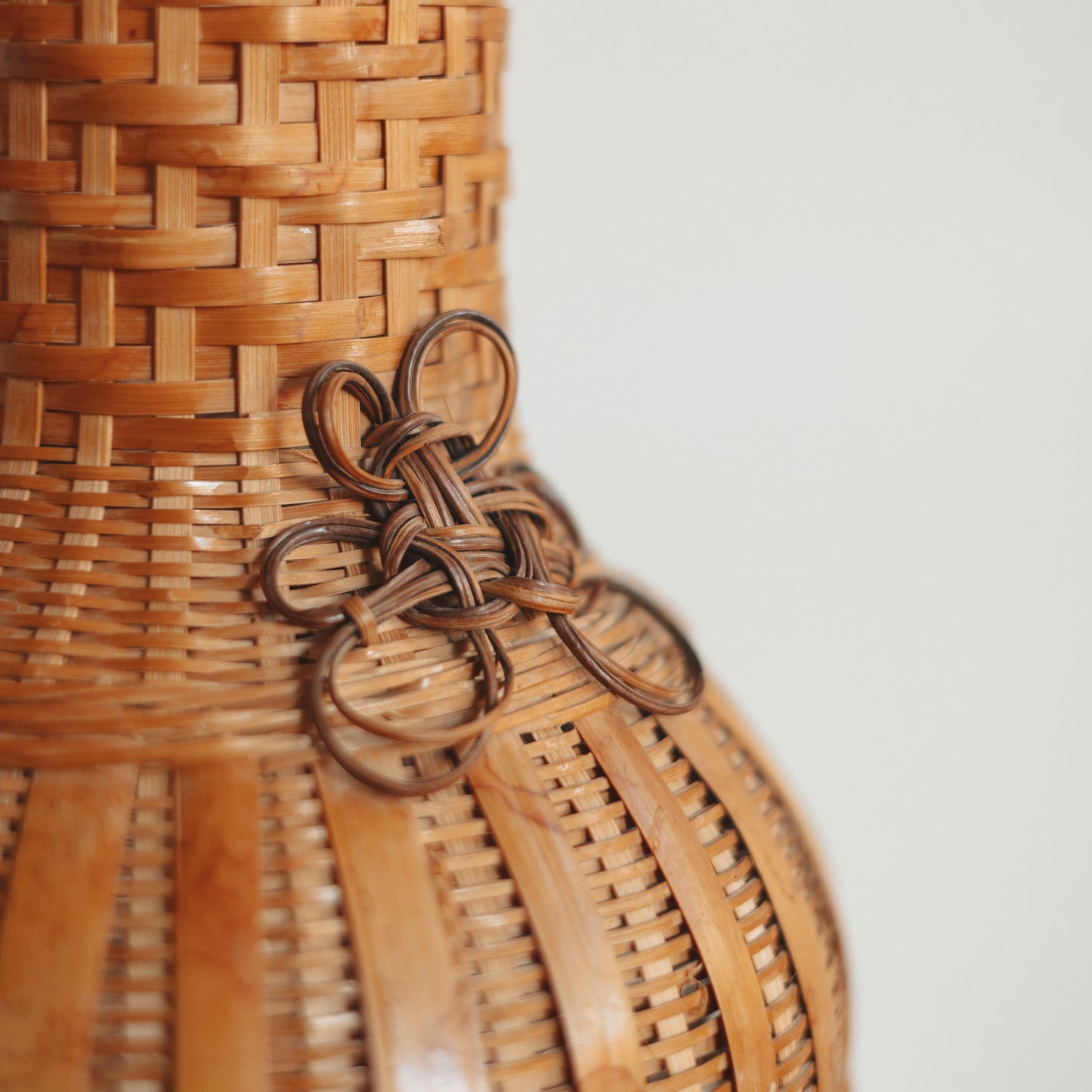 Vintage Woven Wicker Vase